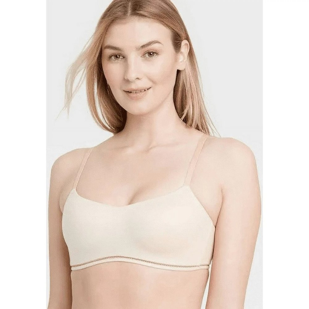 AUDEN BRA  Lightly Lined Wirefree Bra Soft Beige - Size 38D